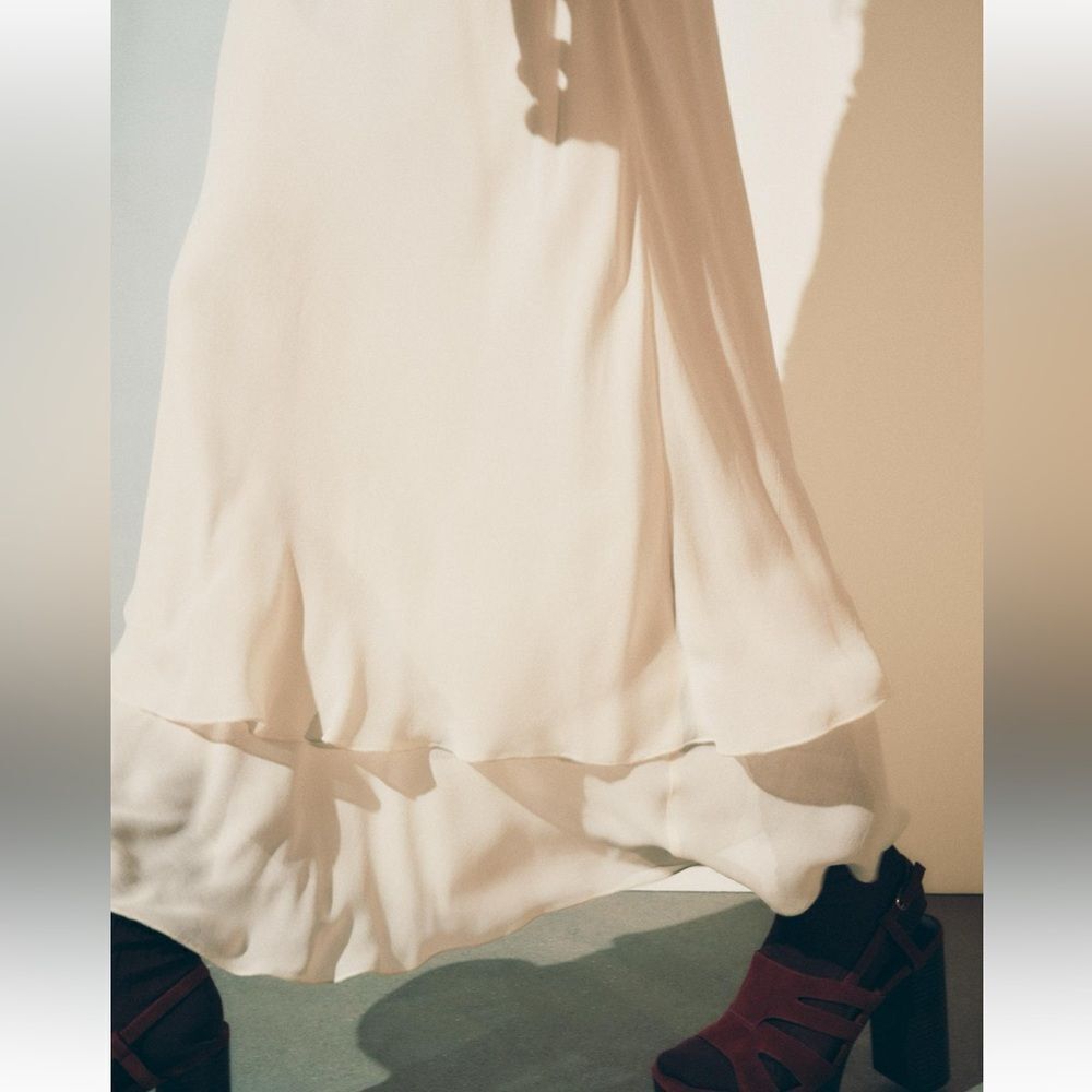 Zara double layer midi skirt ZW collection - Picture 3 of 7